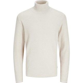 JACK & JONES Herren Rollkragenpullover Jjecooper Knit Roll Neck Strickpullover Beige