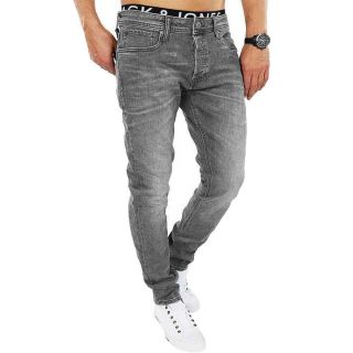 JACK & JONES Herren Jeans Tim Agi 010 Slim Straight Stretch Sportlich Gerade Grey Denim